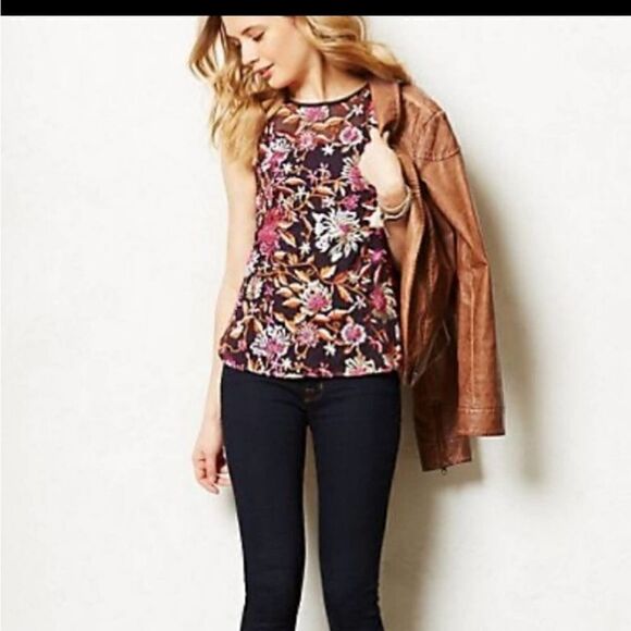 Anthropologie Embroidered Tank Top  - Picture 3 of 12